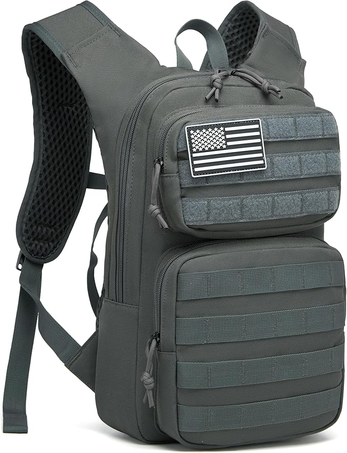 wotony Hydration Backpack with Water Bladder for Hiking Tactical Hydration Pack for Men Women Molle Water Backpack for Hiking
