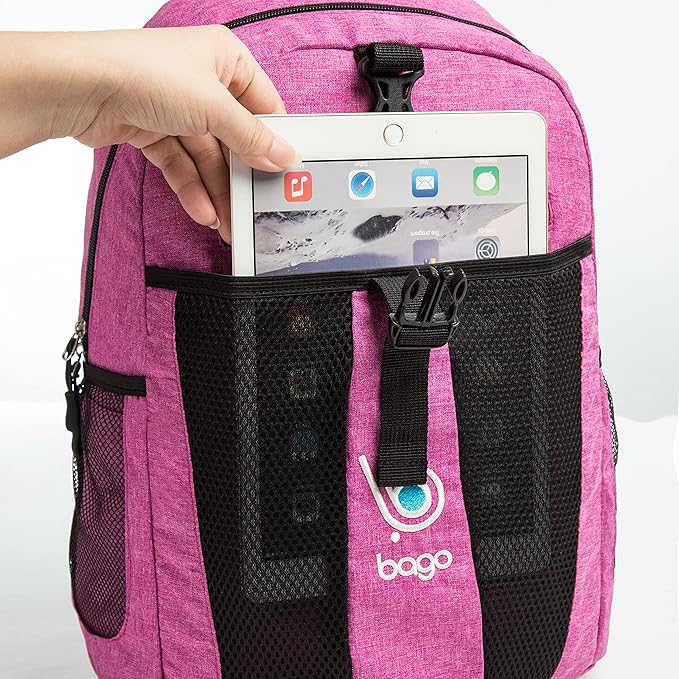 Bago Lightweight Backpack for Hiking for Women and Men - 25L Travel Day Pack - Foldable Hiking Daypack Ultralight for Camping Outdoor Sports - Packable Backpack for Travel (SnowPink)