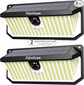Solar Security Lights Outdoor, 466 LED 4000Lm Ultra Bright, 270° Wide Motion Sensor, IP68 Waterproof, 3 Modes Dusk-to-Dawn Solar Flood Light for Driveway Fence Garden Garage, 2-Pack