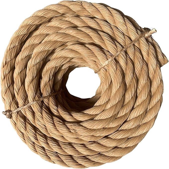 ATERET Twisted ProManila - UnManila Rope I 5/16 inch x 600 feet I 3 Strand Synthetic Polypropylene Rope I Multipurpose, Lightweight, Weather-Resistant Cord for Decor, Landscaping & DIY Projects
