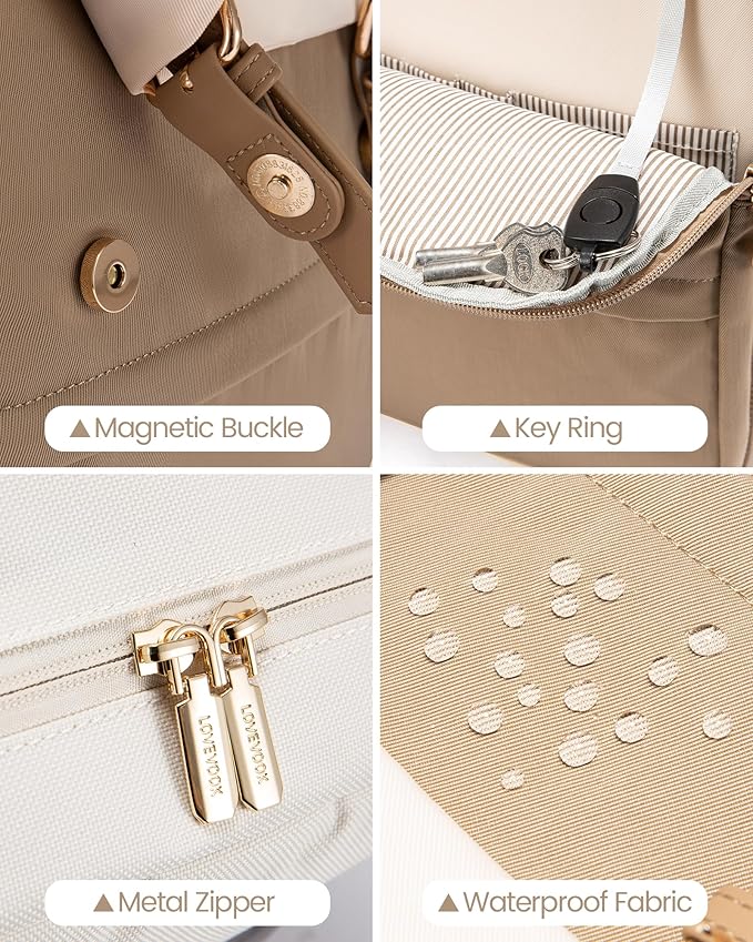 LOVEVOOK Laptop Backpack for Women Vintage Travel Backpack Purse Airline Approved 15.6 Inch Large Computer Backpack Fashion Teacher Nurse Bag for Work Business College