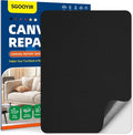 Self-Adhesive Canvas Repair Tape, 8.3" x 11" Waterproof Canvas Repair Patch, Fabric Patch Repairs Kit for Furniture, Tents, Sunbrellas, Boat Covers Awnings, Couches, Clothes, Bags Black