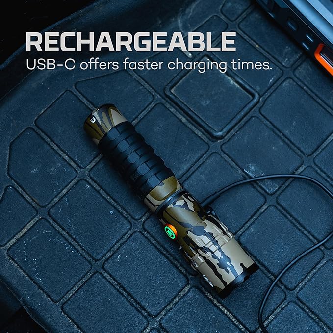 NEBO SLYDE KING Flashlight | High Lumens, Rechargeable COB Work Light & LED Flashlight, Waterproof, Magnetic Base, Great for Camping & Hunting, Includes Charging Cable