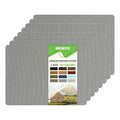 Besezx Canvas Repair Patch,Outdoor Gear Patch, 7.87x5.9 Inches 8PCS,Waterproof Self-Adhesive Fabric Repair Tape for Repairing Boat Covers,Sun Shades,Sofas,Tents,Lounge Chairs,Awnings (Grey)