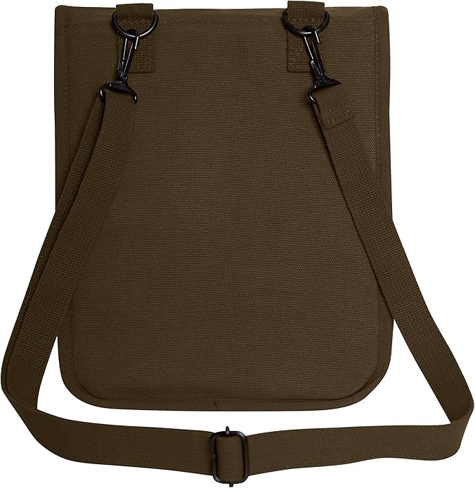 Rothco Canvas Map Case Shoulder Bag – Rugged Crossbody EDC Utility Storage