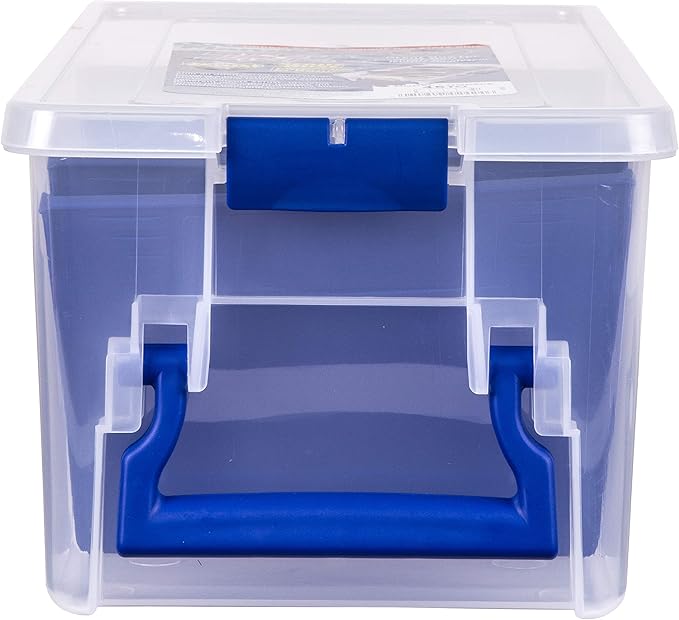 Flambeau Outdoors 4510 Clear Fishing Organizer - Super Half Satchel Soft Fishing Lure Storagees,Bait Organizer,Tuff Tainer with Zerust Anti-Rust Dividers,(Pack of 4)