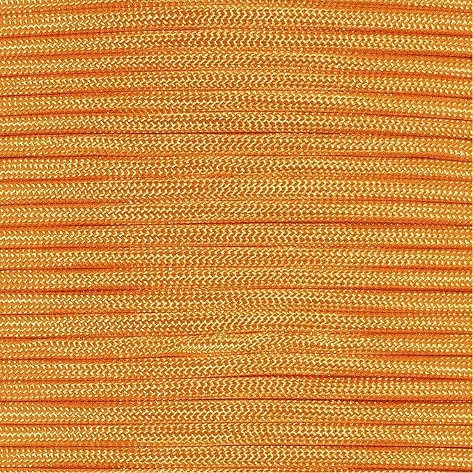 Paracord Planet Solid Color 550lb Paracord – 7 Strand Type III Nylon Cord for Indoor and Outdoor Tasks – Goldenrod (25 ft)