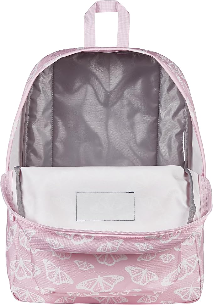 JanSport SuperBreak One Backpack - Durable, Lightweight Bag with 1 Main Compartment, Front Utility Pocket with Built-in Organizer, Premium Backpack, Flutter By