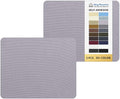 KING MOUNTAIN Canvas Repair Patch 9 x11 Inch 2 Pcs Self-Adhesive Waterproof Fabric Patch for Sofas, Tents, Furniture,Tote Bags, Car Seats (Light Grey)