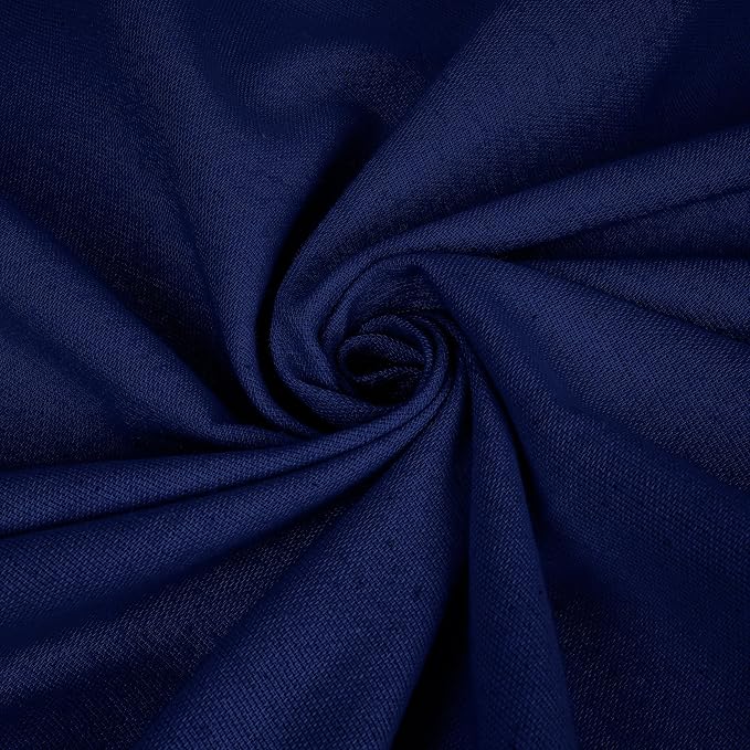 Linteum Textile Supply 100% Cotton Hospital Patient Bath Blanket, Bed Bath Sheet, Twin Blanket Lightweight Sheet Blankets 70x90 in, 1.75 lb. Navy Blue