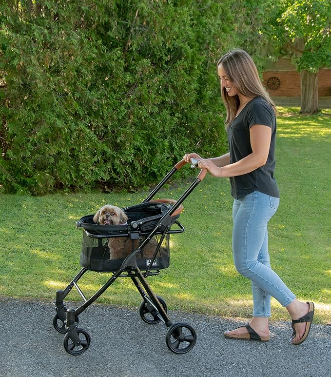 Pet Gear, A Vermont Family Owned Company Since 1936, 3-in-1 Travel System, View 360 Stroller Converts to Carrier and Booster Seat with Easy Click N Go Technology, for Small Dogs & Cats, 4 Colors