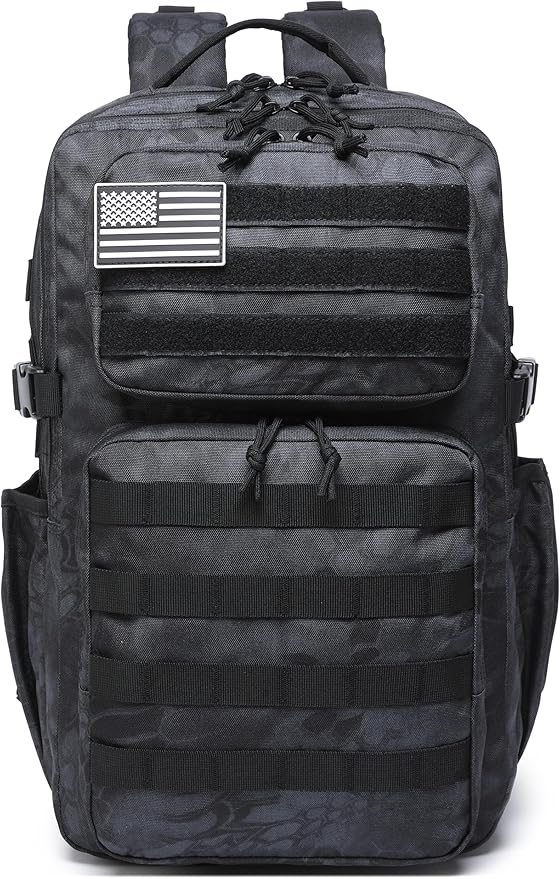 Wotony Military Tactical Backpack for Men Waterproof Daypack 3 Day Assault Pack Molle Bag with Water Bottle Holder