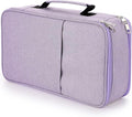 BTSKY Colored Pencil Case 360 Slots Pen Pencil Bag Organizer High Capacity Pens Holder with Double Zippers Multilayer Holder for Crayola Colored Pencils Watercolor Pens & Gel Pens Purple