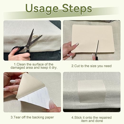 Besezx Canvas Repair Patch,Outdoor Gear Patch, 7.87x5.9 Inches 8PCS,Waterproof Self-Adhesive Fabric Repair Tape for Repairing Boat Covers,Sun Shades,Sofas,Tents,Lounge Chairs,Awnings (Grey)