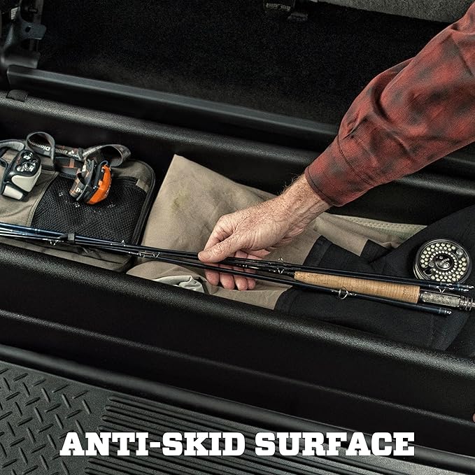 Husky Liners Gearbox Storage Systems | Under Seat Storage Box - Black | 09421 | Fits 2019-2022 Dodge Ram 1500 Crew Cab w/o Factory Storage Box 1 Pcs