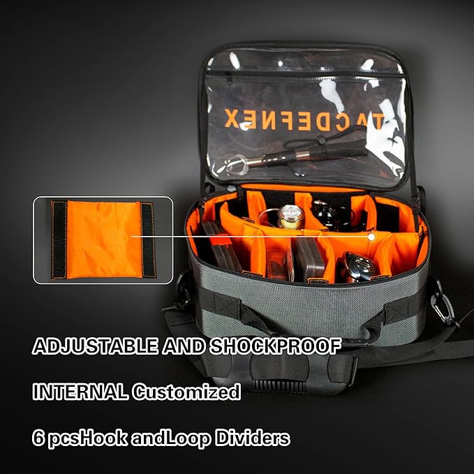 Waterproof Fishing Reel Case with 8 Shockproof Compartments – Portable Tackle Organizer for Spinning, Baitcasting, Spincast & Fly Reels Holds more than 10 Reels