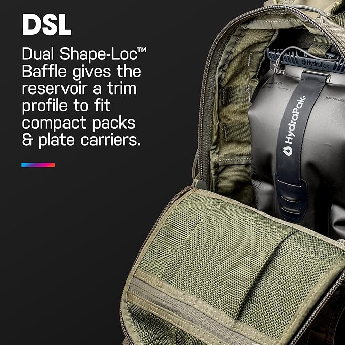 Hydrapak Force Ultra-Durable Water Bladder/Reservoir for Hydration Backpacks, 2L or 3L, Insulated Tube, Safe & Reliable