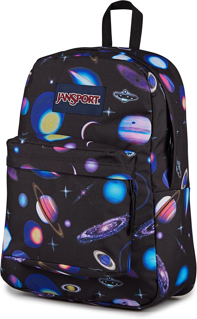 JanSport SuperBreak Plus Backpack with Padded 15-inch Laptop Sleeve and Integrated Bottle Pocket - Spacious and Durable Daypack for Work and Travel - Surreal Space