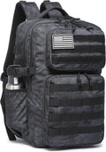 Wotony Military Tactical Backpack for Men Waterproof Daypack 3 Day Assault Pack Molle Bag with Water Bottle Holder