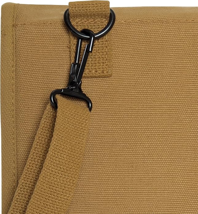 Rothco Canvas Map Case Shoulder Bag – Rugged Crossbody EDC Utility Storage