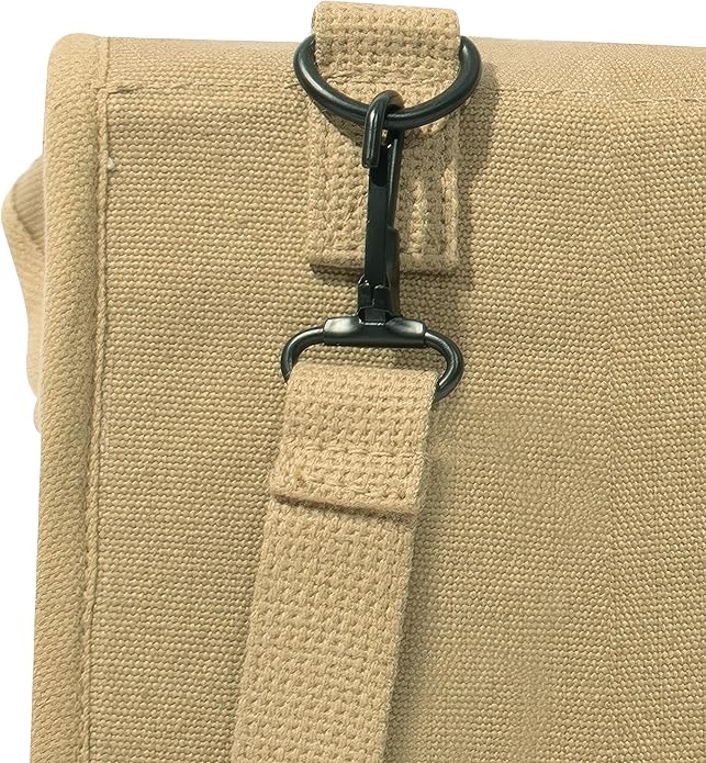 Rothco Canvas Map Case Shoulder Bag – Rugged Crossbody EDC Utility Storage