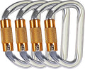 SOB Heavy Duty Steel Carabiner Clips -Auto Locking Climbing Carabiner, Industrial Strength Climbing Hooks for Keychains, Outdoor Gear, Backpacks, Hiking & Camping