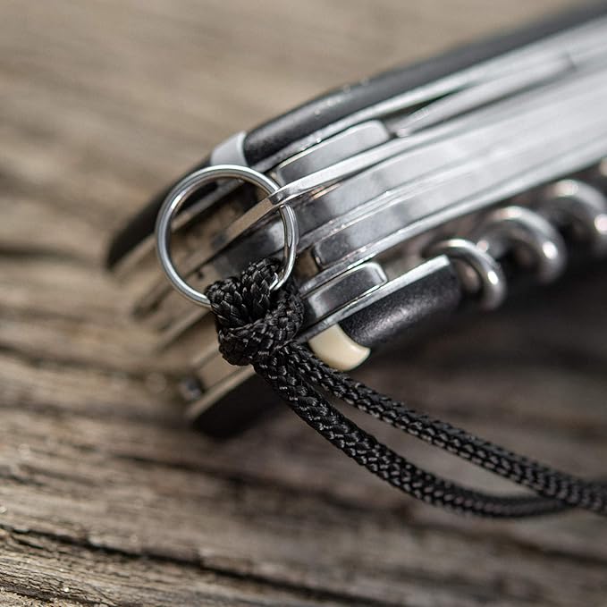 M-Tac Skull Knife Lanyard with Bead – Paracord Lanyard for Knives & EDC – Tactical Knife Fob Pull Cord – Durable Paracord