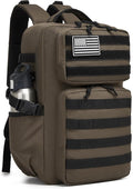 Wotony Military Tactical Backpack for Men Waterproof Daypack 3 Day Assault Pack Molle Bag with Water Bottle Holder