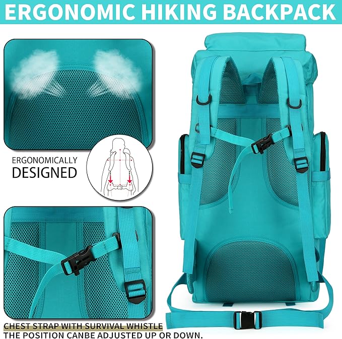 Hiking Backpack for Men 70L/100L Camping Backpack Military Rucksack Molle 3 Days Assault Pack for Climbing | Camping Backpack, 3 Days Assault Pack, for Climbing