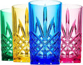 Godinger Acrylic Highball Glasses, Tall Beverage Highballs Drinking Glasses Cups, Shatterproof and Reusable Tumbler Cups - Dublin Collection, Set of 4