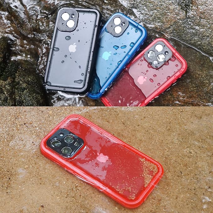 SPORTLINK Design for iPhone 14 Pro Waterproof Case - Shockproof Dustproof Phone Case with Screen Protector, Full Body Protective Case for iPhone 14 Pro, 6.1'' Pink