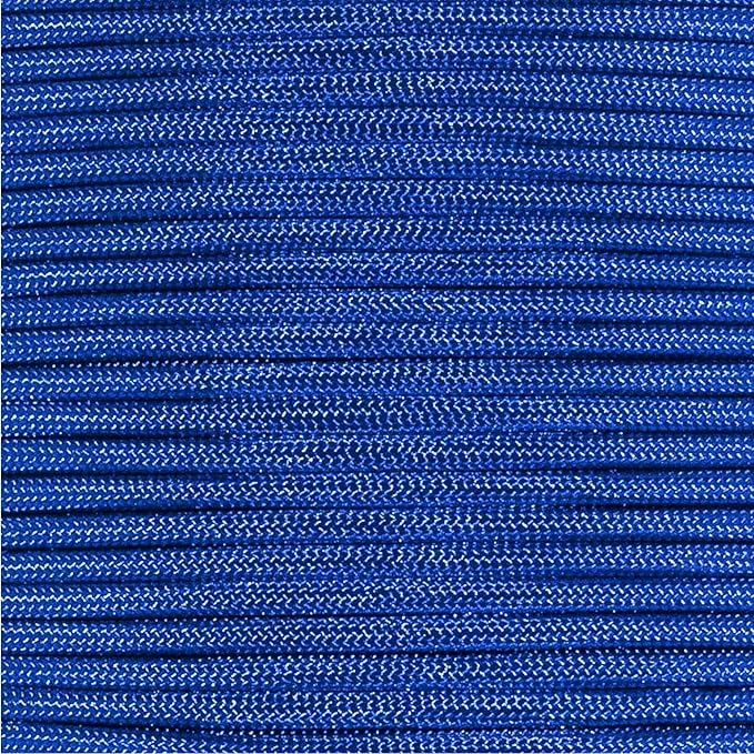 Paracord Planet Solid Color 550lb Paracord – 7 Strand Type III Nylon Cord for Indoor and Outdoor Tasks – Royal Blue (250 ft)
