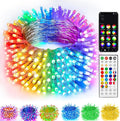 TW SHINE Smart Christmas Lights, 100 LED 33FT Color Changing Halloween String Lights Clear Wire with Remote & APP, Waterproof RGB Christmas Tree Light for Outdoor Indoor Decorations