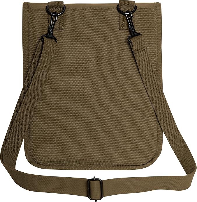 Rothco Canvas Map Case Shoulder Bag – Rugged Crossbody EDC Utility Storage