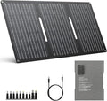 ENOFLO 30W Solar Panel Charger YT30 Foldable Solar Panel IP65 Waterproof Solar Charger with QC3.0 USB & DC Output(10 Connectors) 24% High Efficiency for Outdoor Camping