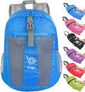 Bago Lightweight Small Hiking Backpack for Women and Men - 25L Travel Day Pack - Foldable Hiking Daypack Ultralight for Camping Outdoor Sports - Day Bag Packable Backpack for Travel (Blue)
