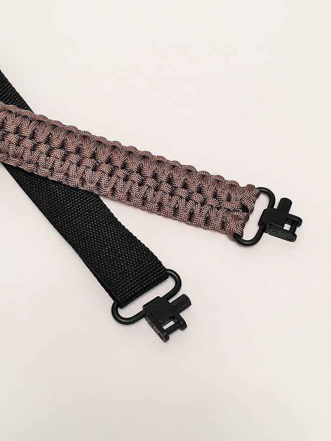 Extra Wide Gun Sling Paracord 550 Adjustable w/Swivels (Multiple Color Options)