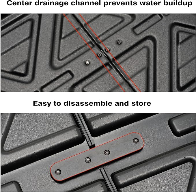 Truck Bed Slide Out Cargo Tray, 62" Lx 47.2" W Size Truck Bed Organizer Tray for 5’7’’+ Long Beds, Sliding Truck Cargo Tray Fits Most Full-Size Pickups, with Open Hooks & Elastic Cargo Net