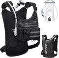 Zelvot Running Vest with 2L Water Bladder, 12L Hydration Backpack with Gear Holder, U.S. Design Patent, Lightweight Hydration Pack, Reflective Chest Pack for Men Women for Hiking