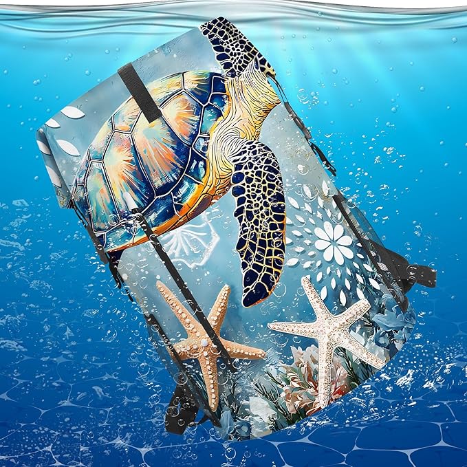 Dry Bag Waterproof, 5L Roll Top Lightweight Dry Storage Floating and Lightweight Bag Backpack with Phone Case for Kayaking Paddle Board Camping Travel Swimming Boating Beach Accessories