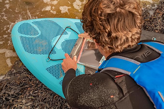 Aquapac Multi-Purpose Large Waterproof Case, 9" by 12", 23 by 31cm, for Maps, Phones, Documents, Waterproof to 10m / 30ft, Shoulder Strap