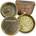 Brass Compass Gift to My Son Never Forget I Love You, Sentimental Keepsake from Mom Dad Grandparents, Inspirational Guidance Compass Gift for Son Graduation Birthday Baptism Confirmation Gift Idea