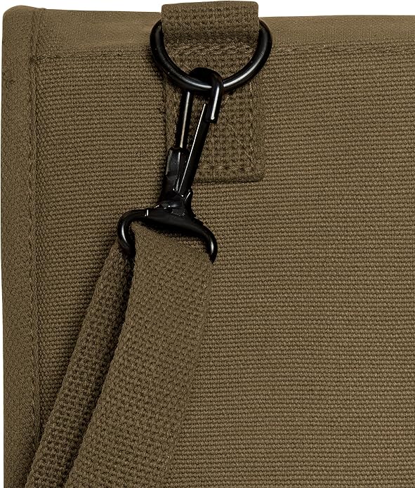 Rothco Canvas Map Case Shoulder Bag – Rugged Crossbody EDC Utility Storage