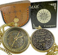 Brass Compass Gift to My Son Never Forget I Love You, Sentimental Keepsake from Mom Dad Grandparents, Inspirational Guidance Compass Gift for Son Graduation Birthday Baptism Confirmation Gift Idea