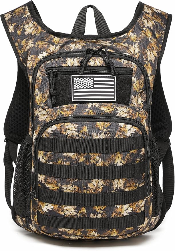 wotony Hydration Backpack with Water Bladder for Hiking Tactical Hydration Pack for Men Women Molle Water Backpack for Hiking