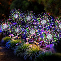 Solar Lights Outdoor, 120LED 8pack Fairy Garden Lights Decor for Outside Fireworks Lights Solar Powered for Yard, Patio, Pathway, Walkway, Balcony,Multicolor