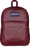 JanSport SuperBreak One Backpack - Durable, Lightweight Bag with 1 Main Compartment, Front Utility Pocket with Built-in Organizer, Premium Backpack, Cherry Lacquer