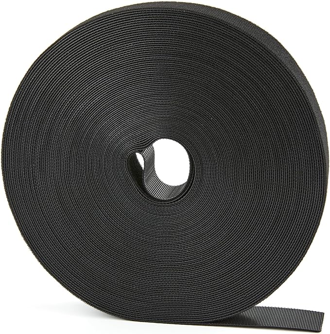 70FT x 3/4 inch Hook and Loop Roll, Reusable Fastening Cable Ties, Multi-Purpose Cable Management Wire Ties Cable Straps for Organizing Home, Office and Data Centers