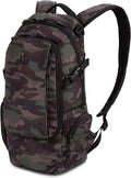 SwissGear 3598 Backpack, Narrow Daypack, Ideal for Commuting and School, Camo/Green