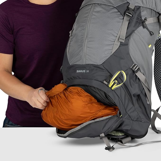 Osprey Sirrus 36L Women's Hiking Backpack - Lightweight Backpacking Pack with Waterproof Raincover - Camping Bag, Purple Dusk